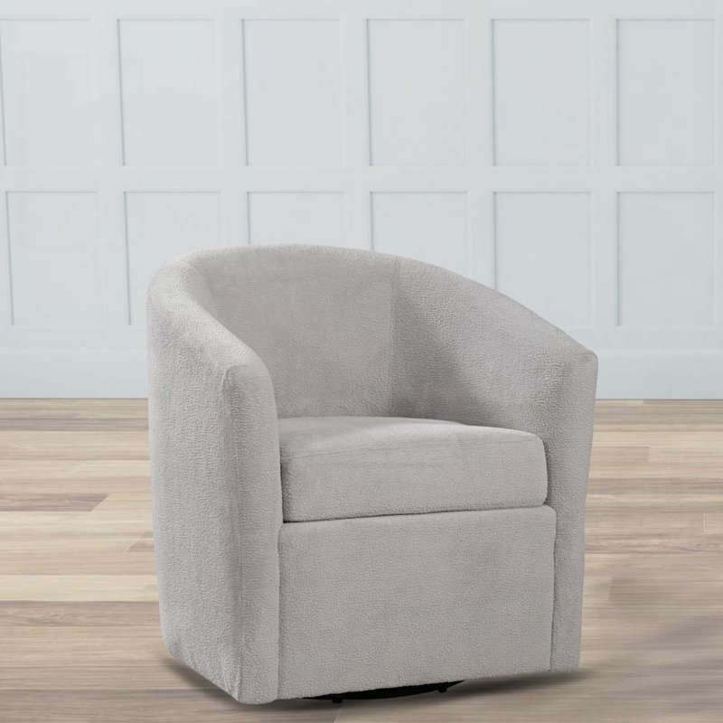 Swivel Accent Chair, Light Gray