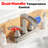 Widespread Bathroom Faucet 3-Hole, 2-Handle Waterfall Sink Faucet With 360° Swivel Spout And Drain Assembly-124971344