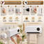 Chaufferette électrique murale, radiateur électrique infrarouge mural 1500w, radiateurs à chauffage rapide en PCT pour une utilisation intérieure, 3 modes de chauffage, minuterie, télécommande, installation facile pour la chambre à coucher, le bureau, la maison