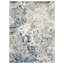 Tapis abstrait ivoire / bleu Ellenburg-801993304