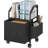 Black Small Rolling File Cabinet - Under Desk Filing Cabinet With Divider (Single Non-Woven Fabric Drawer, Fits A4/Letter Docs)