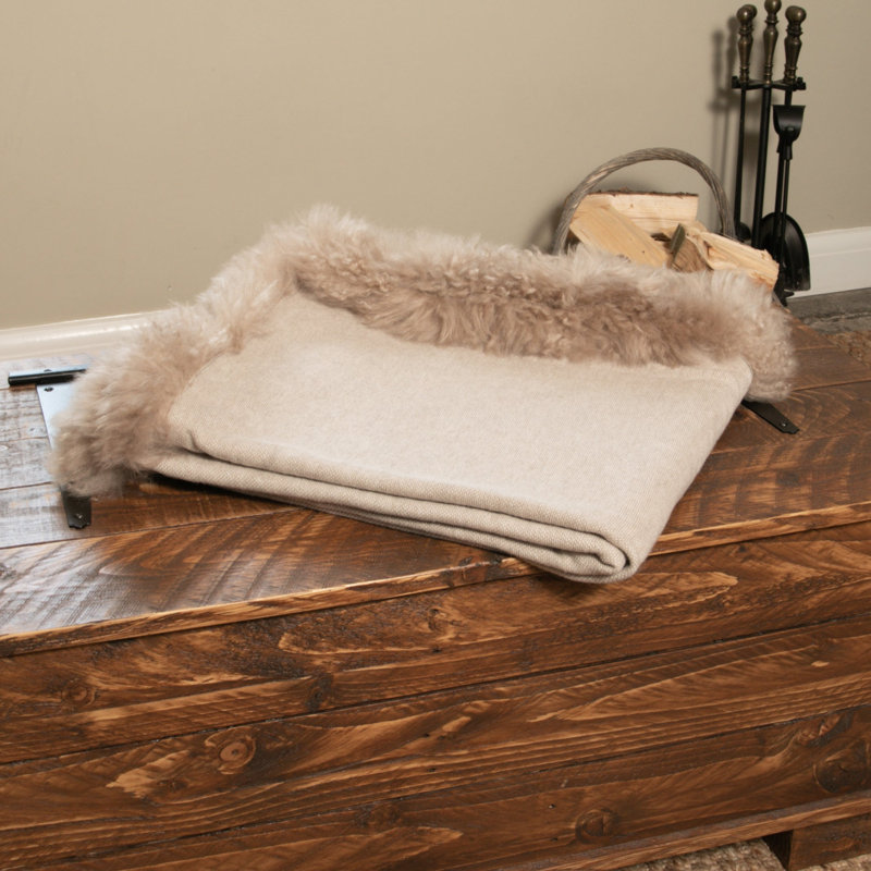 Hazina Throw Blanket, Beige, W40 x L40cm