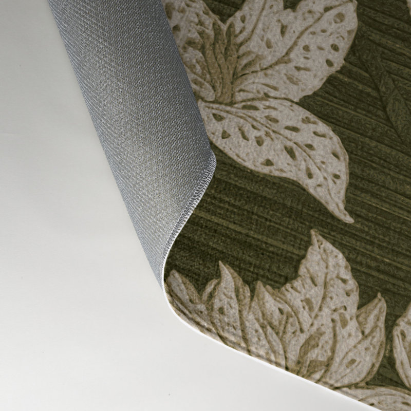 Tapis d'intérieur et d'extérieur brun Botanical, Rectangle 5 pi x 7 pi