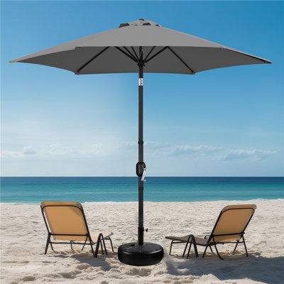 Spirica 95" H Push-Button Tilt Market Umbrella 