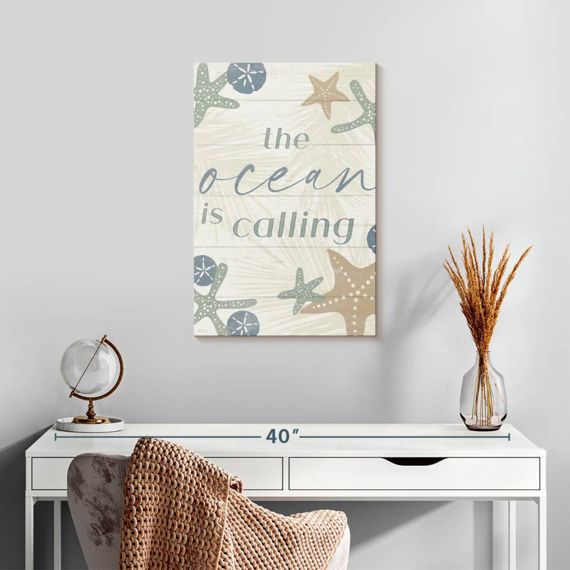 Panneau mural Kema The Ocean Is Calling, H 24 po x l 16 po