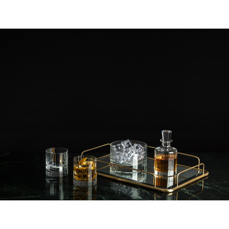Fluted Collection Crystal Glass Whiskey Decanter