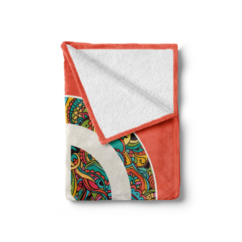 Hand Woven Throw Blanket, 50" W x 70" L