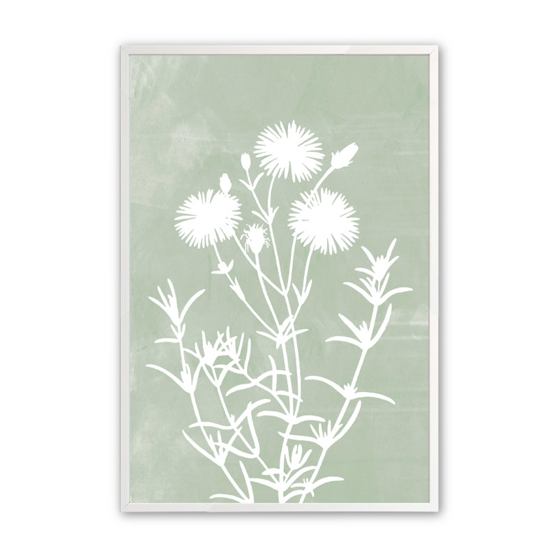 Verde Rhapsody I, reproduction d'art encadrée, H 25,5 po x l 19,5 po x P 1 po, Blanc opaque