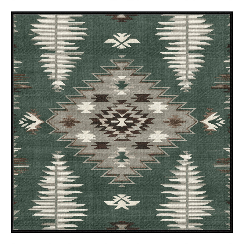  Tapis lavable Sagebrush Southwestern, Carré 4 pi