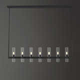 7-Light 59" Dimmable kitchen Island Linear Chandelier (Bulbs Included)