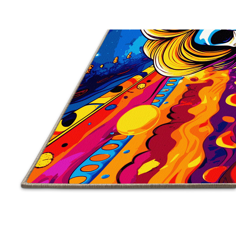 Flux Bloom Rug, Rectangle 4' x 6'