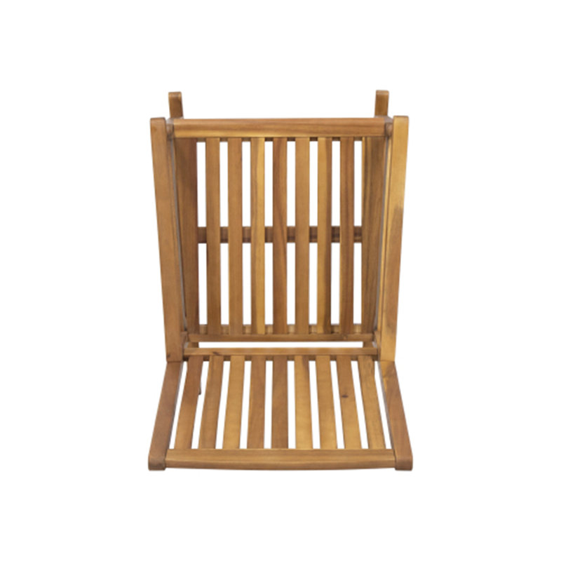Chaises berçantes d'extérieur en bois d'acacia