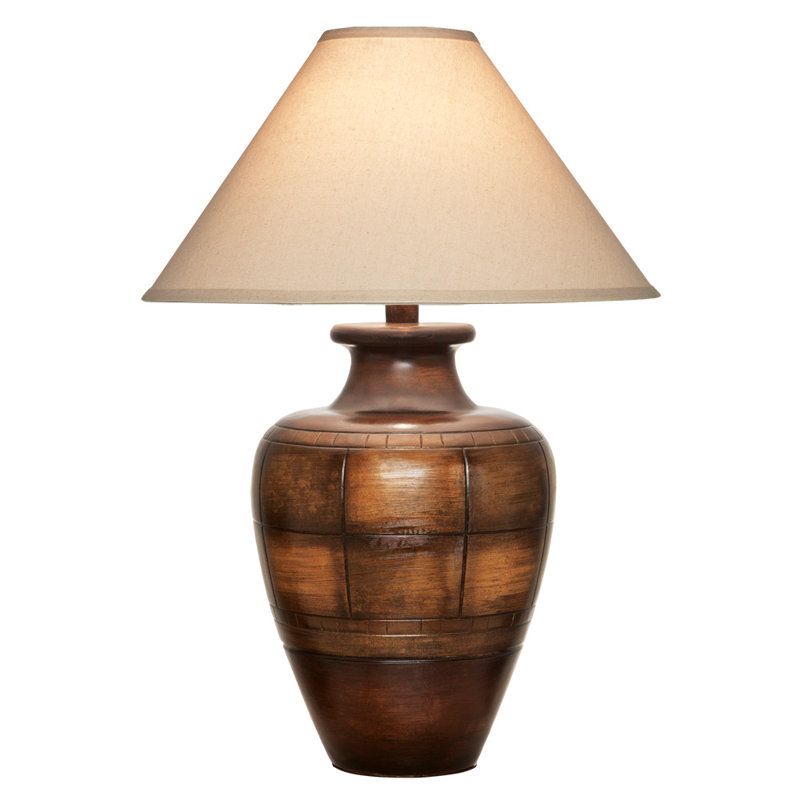 Lampe de table brun 30 po Emmeloord