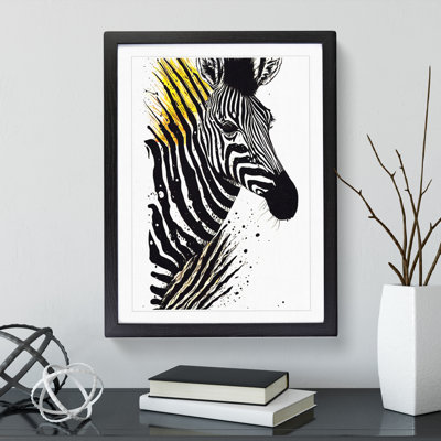 Eccentric Zebra - Single Picture Frame Painting