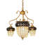 Lustre géométrique à 5 lumières Heier
