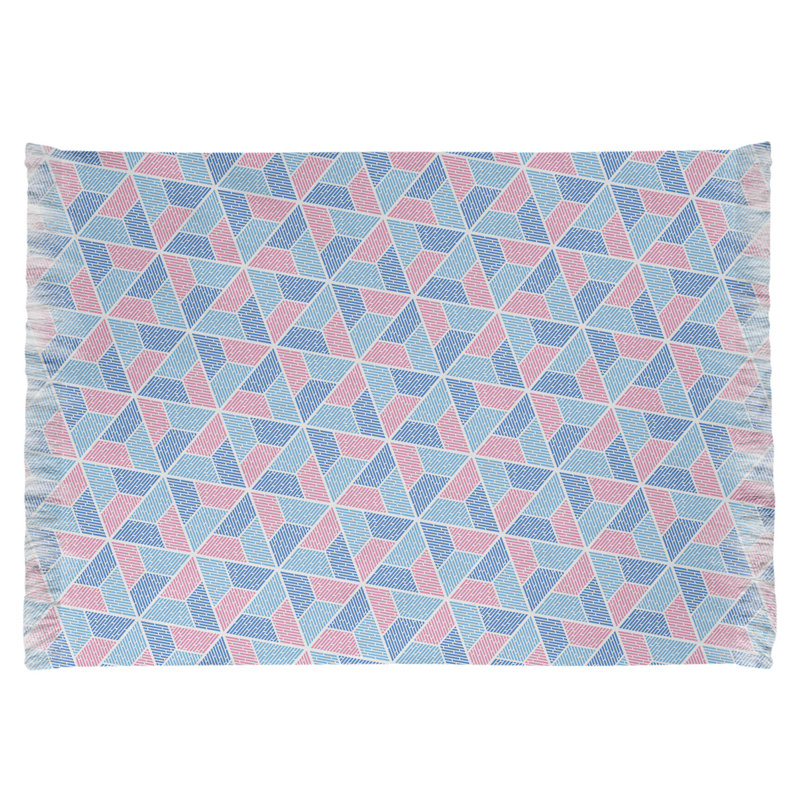 Tapis bleu/rose trapézoïdals Mcguigan, Oui