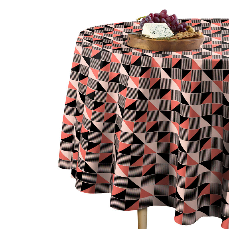 Cori-James Geometric Craze Tablecloth, 84" x 84"