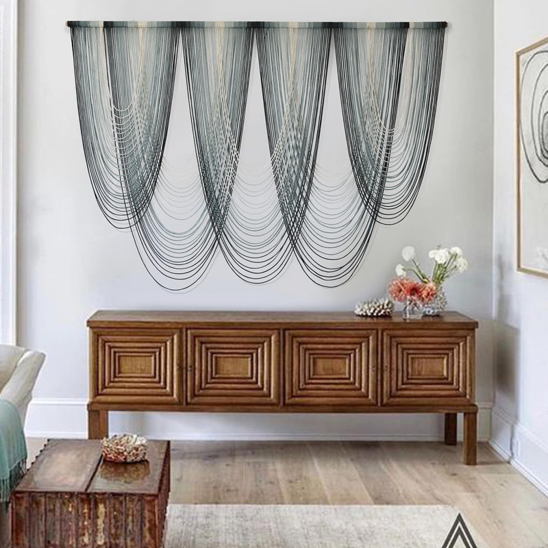 Grande décoration murale macramé macramé à suspendre au mur Boho