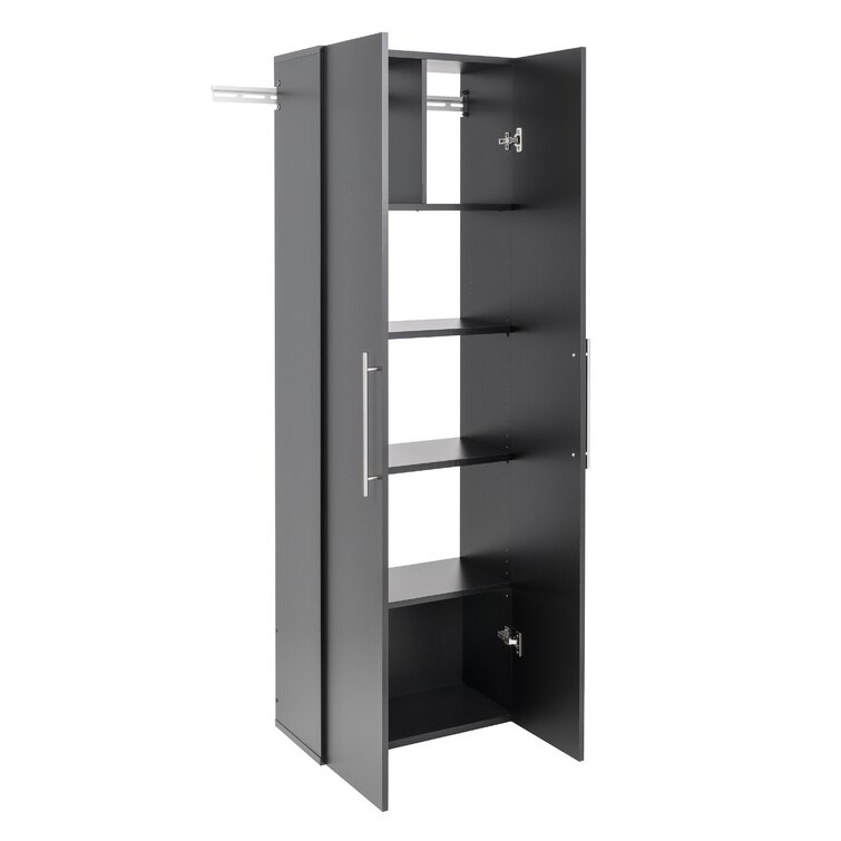 Prepac Black Tall Shoe Cubbie Cabinet