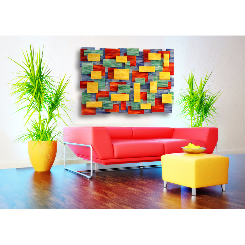 Four Seasons Handmade Wall Decor, 54" H x 80" W x 3.75" D