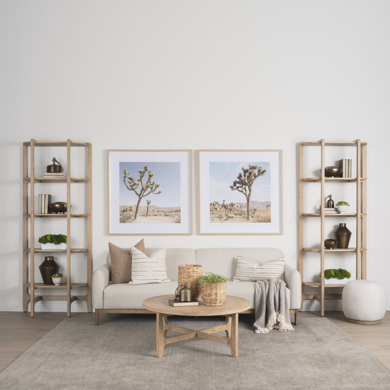 Peach Solid Wood Coffee Table