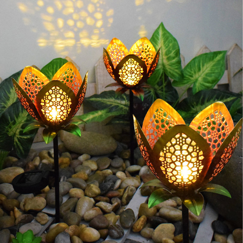 Solar Powered Integrated Led Metal Pathway Light