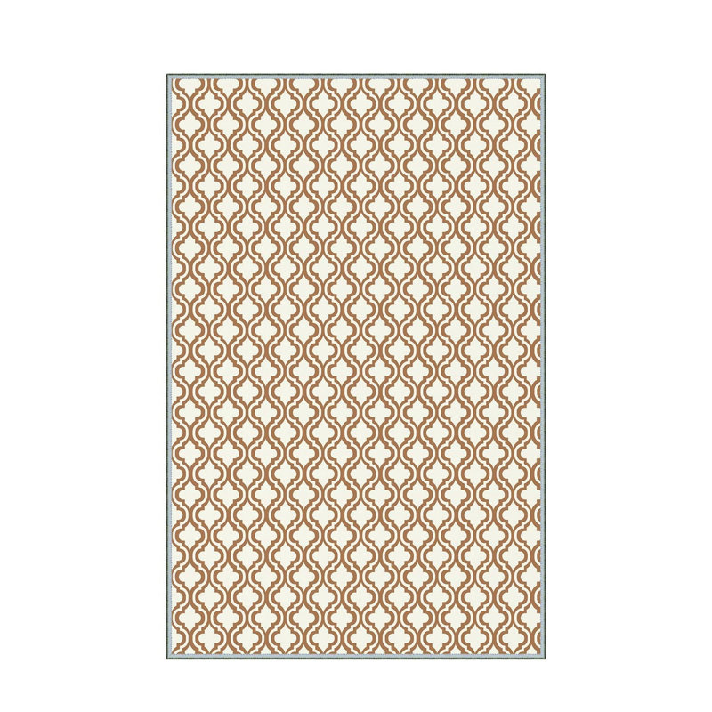 Luxurious 3D Printed Woven Carpet, 55.1 x 86.6 inches | 100% Polyester, Antibacterial, Machine Washable | Non-Slip PVC Felt Dot Underside, 0.3 in Pile Height | Perfect for Living Room, Bedroom & Home Decor