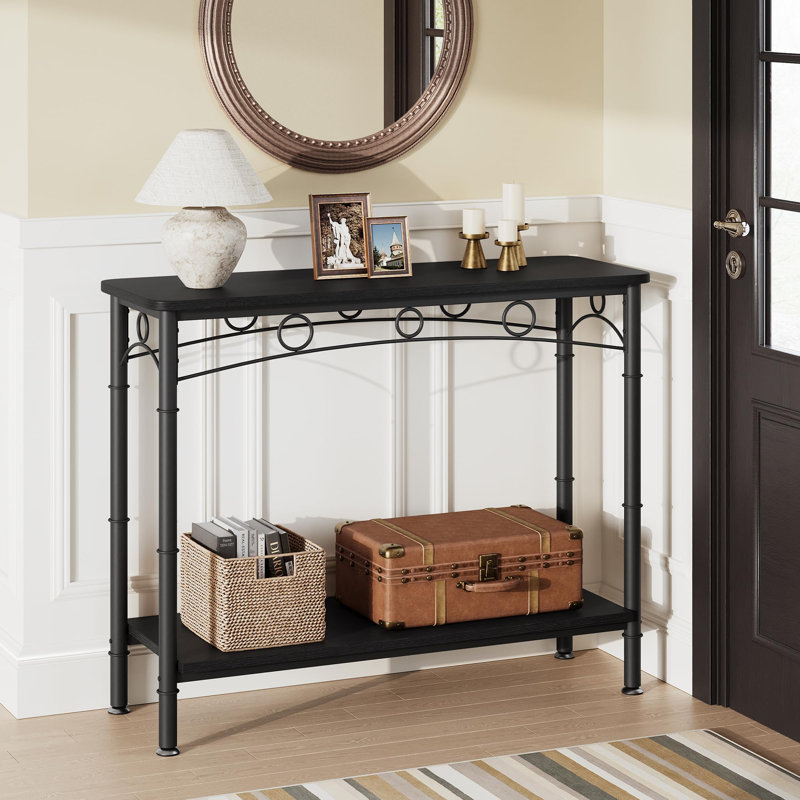 Console Shamella, H 31,8 po x l 41,3 po x P 11,8 po, Noir
