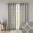 Fretwork Print Grommet Top Window Curtain Panel(Only 1 Pc Panel)-86470299-86470375