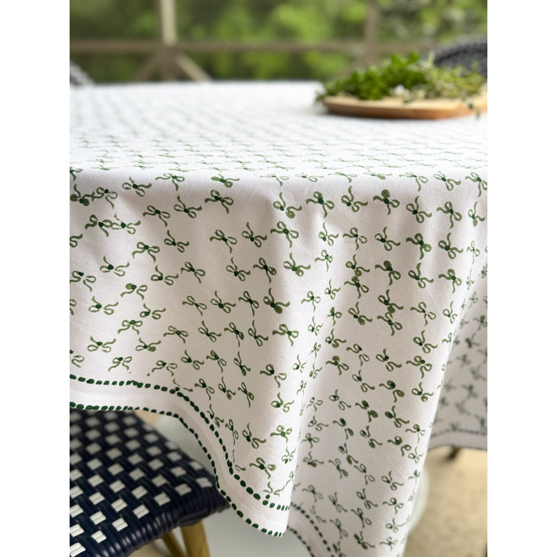 Table Throw - Bow, Sage & Evergreen