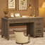 Bureau de direction Farmhouse avec station de charge et ports USB - Bureau d'écriture en bois 53,5 "-315230917