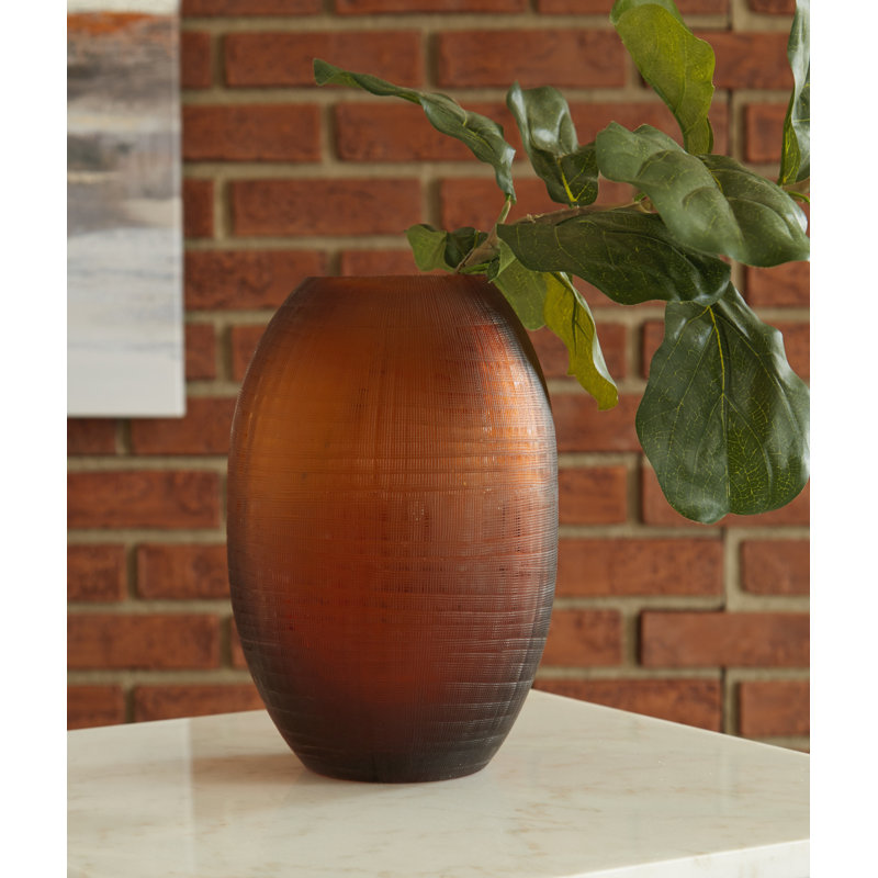 Cazandra Glass Table Vase, 11" H x 8" W x 7.48" D