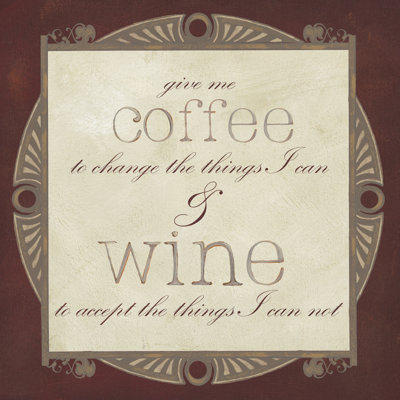Inspired Wine I by Vision Studio - Wrapped Canvas Print