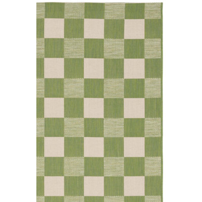 Tapis d'intérieur / extérieur à carreaux Orith Performance