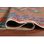 Tapis oriental géométrique en laine Kilim 10 x 16