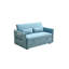Canapé-lit gigogne moderne SofaMEGA, fauteuil de détente convertible réglable avec 2 poches latérales et 2 coussins, idéal pour la maison ou le bureau.