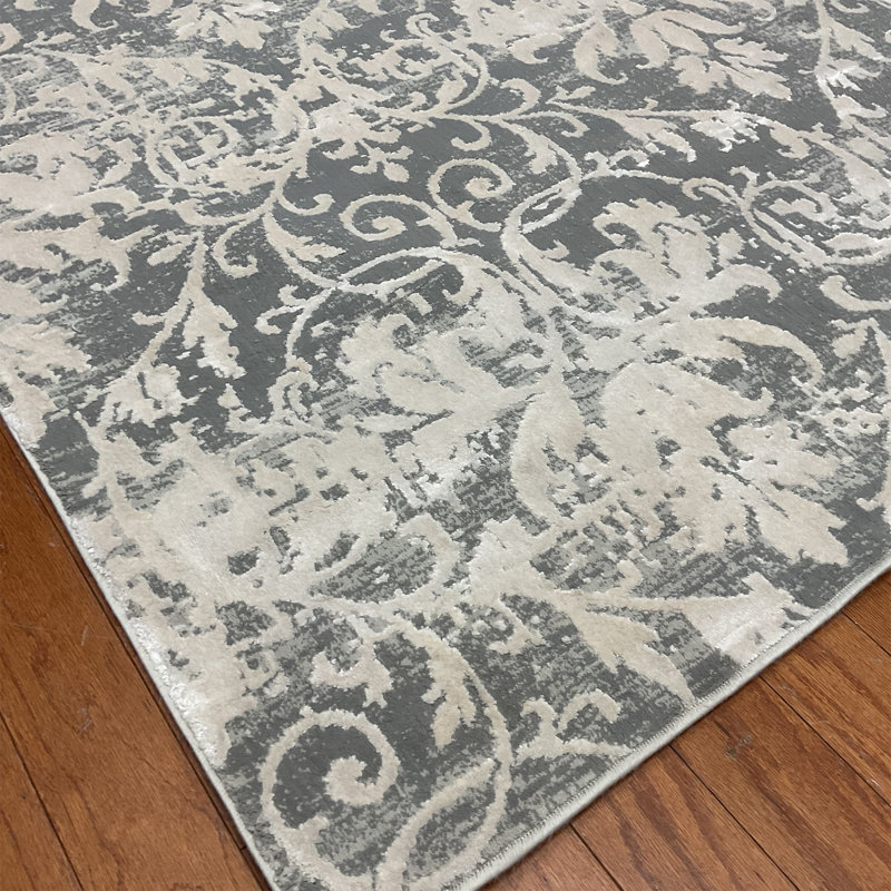 Canora Grey Abstract Design Wool & Silk Rug