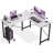49-Inch L Shaped Desk - Computer Desk Corner Desks Gaming Desk PC Table, with CPU Stand Side Bag for Home Office Dorm Sturdy Writing Workstation-1463154090