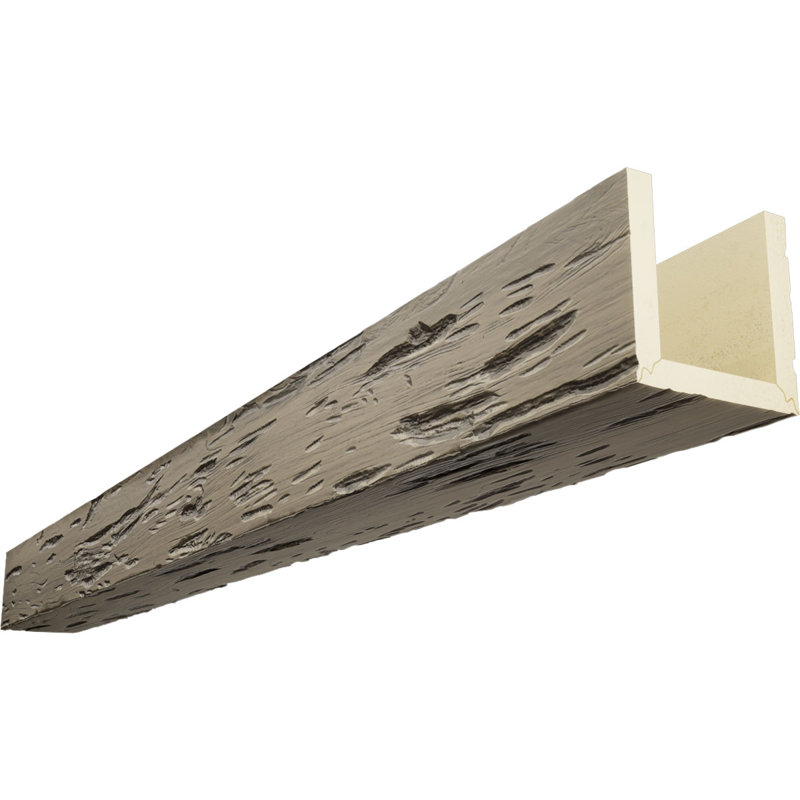 Poutre de plafond 3 côtés Pecky Cypress Endurathane, Amande, 12"H x 4"W, 16'L