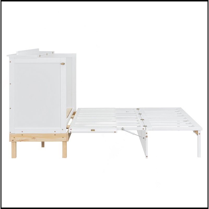 Grand lit escamotable, Blanc