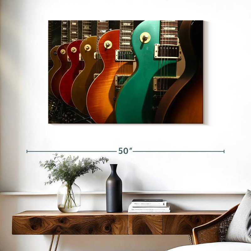 Abarca Electric Guitars Display, 26" H x 39" W