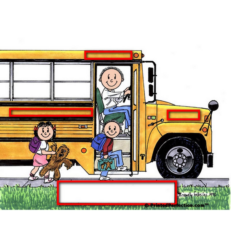 Chauffeur d'autobus scolaire personnalisé - Folks, Oui