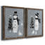 «Snowman Galvanized I», ensemble de 2 reproductions-10970687-10970657-10970662
