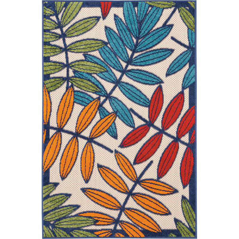 Eaglin Floral Indoor Rug, Rectangle 3' x 5'