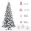 Arbre de Noël artificiel enneigé 9 pi avec 616 branches de cèdre réalistes