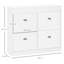8 Pair Flip Down Shoe Storage