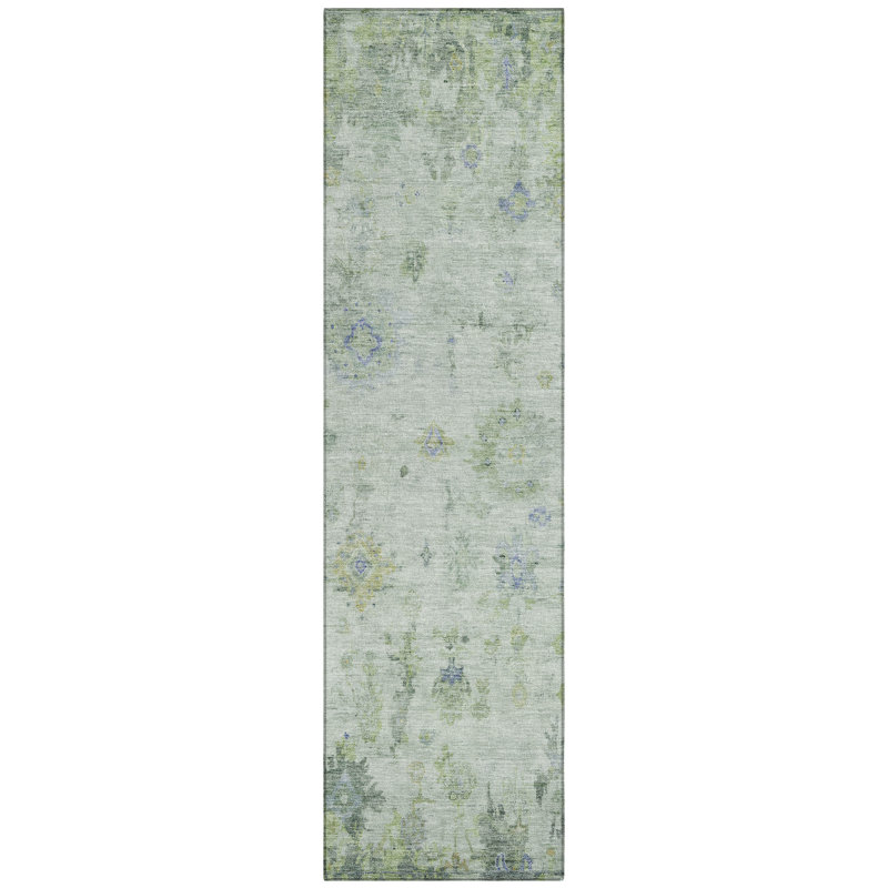 Machine Washable Indoor/Outdoor Emelia ACN2301 Global Rug, Runner 2'3" x 7'6"