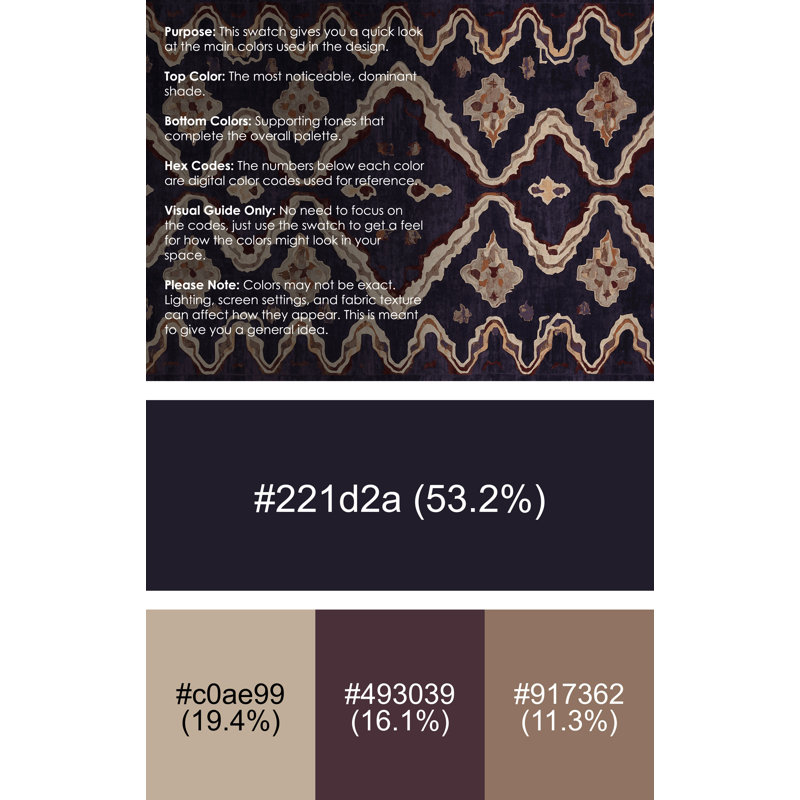 Tapis mauve soyeux et moelleux, Rond 8 pi