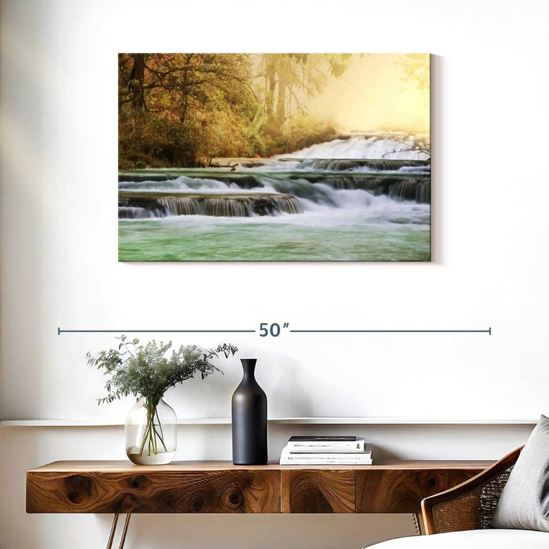 Cascades d'Alvord au Mexique, H 24 po x l 36 po