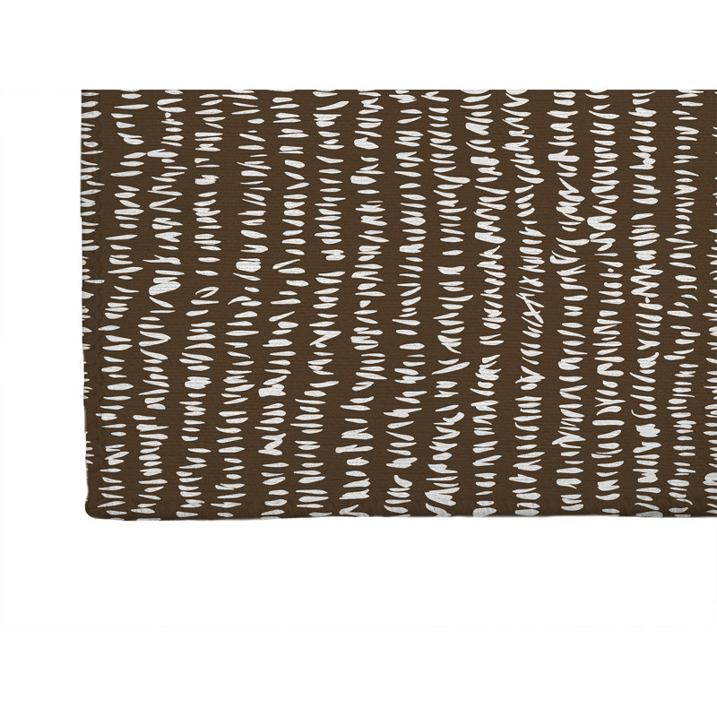 Tapis de bureau léger Crop Row, L 36 po x P 24 po, Brun moka